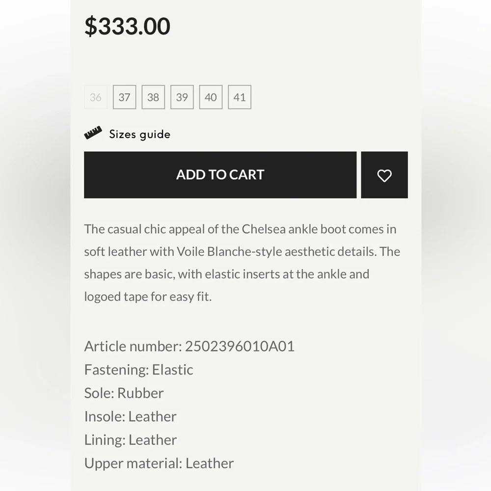 VOILE BLANCHE TWILLY CHELSEA
Leather Boots in Black - Picture 6 of 16